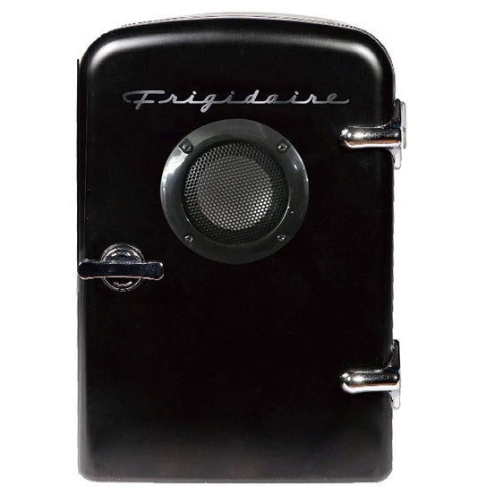 Frigidaire EFMIS151-BLACK Portable Retro 6-can Mini Fridge Built-in Bluetooth Speaker