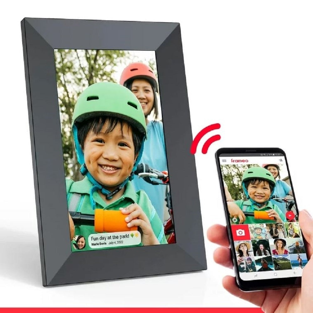 ONN 7” Wi-Fi Digital Picture Frame | Send Photos & Videos Instantly via the Free Frameo App