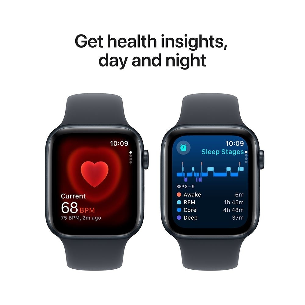 Apple Watch SE 2nd Gen GPS 44mm Aluminum Case Midnight Sport Band M/L MXEK3LL/A