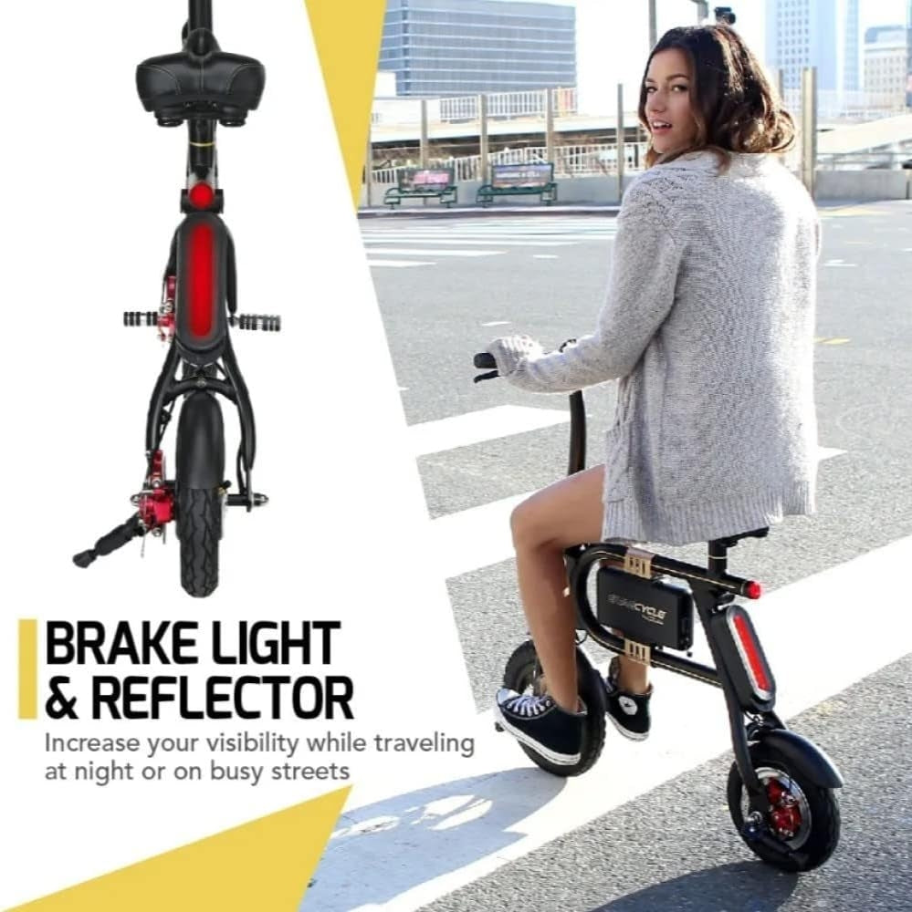Swagtron SwagCycle SC-1 250W Electric Bike Black with Collapsible Frame and Handlebar Display 30512-2