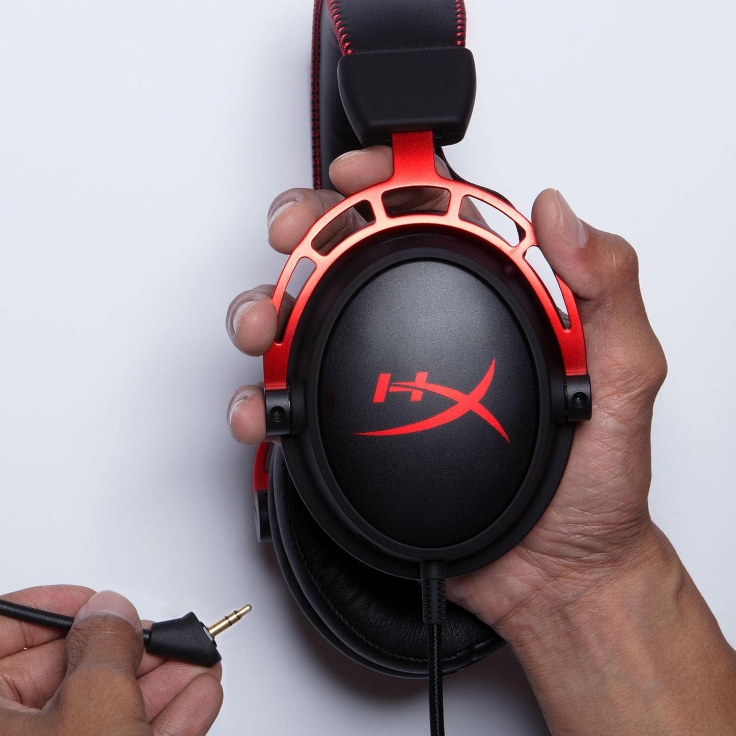 HyperX Cloud Alpha Wired Gaming Headset for PC, Xbox X|S, Xbox One, PS5, PS4, Nintendo Switch Black/Red HX-HSCA-RD