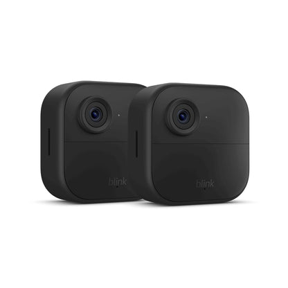 Blink Outdoor 4 2-Camera Wireless 1080p Security System with Up to Two-year Battery Life Black B0B1N6B8QT