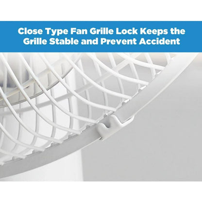 Mainstays 12" 3-Speed Oscillating Table Fan White FT30-8MBW