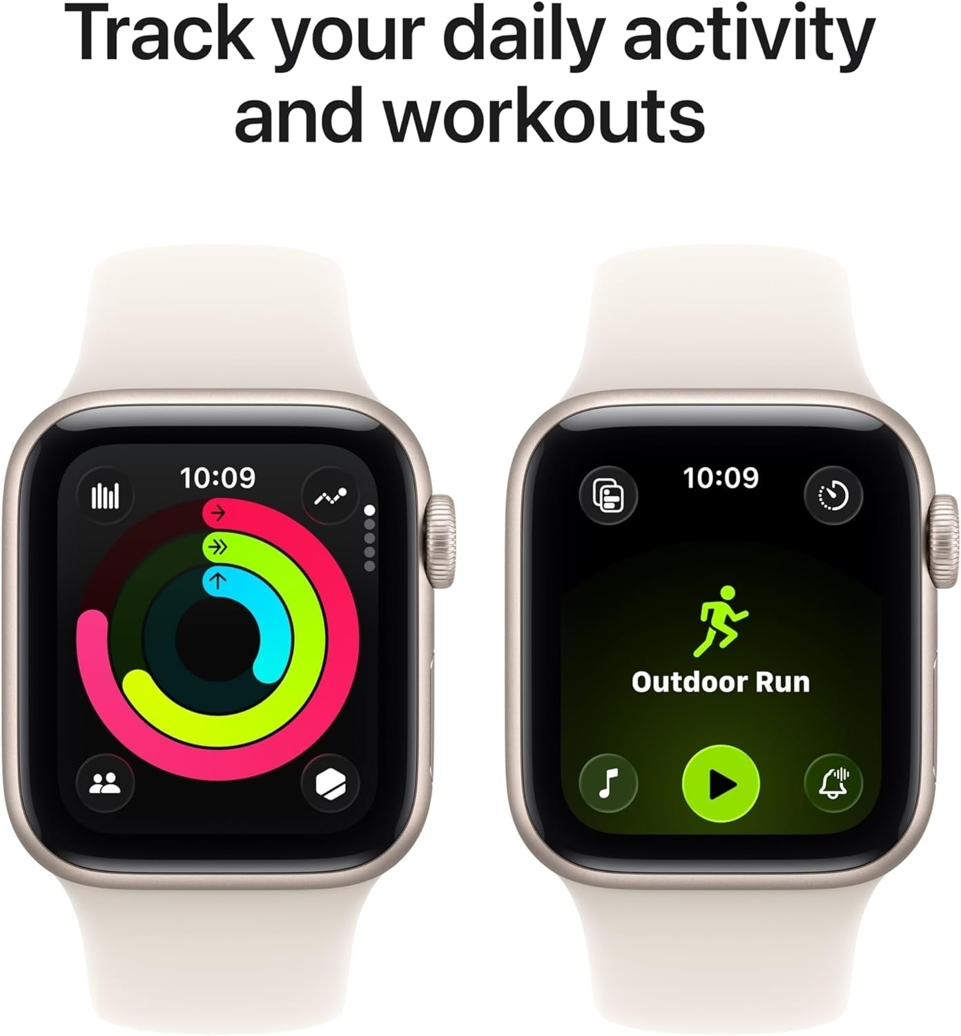 Apple Watch SE 3 GPS 40mm Starlight Aluminum Case Starlight Sport Band MEH34LW/A