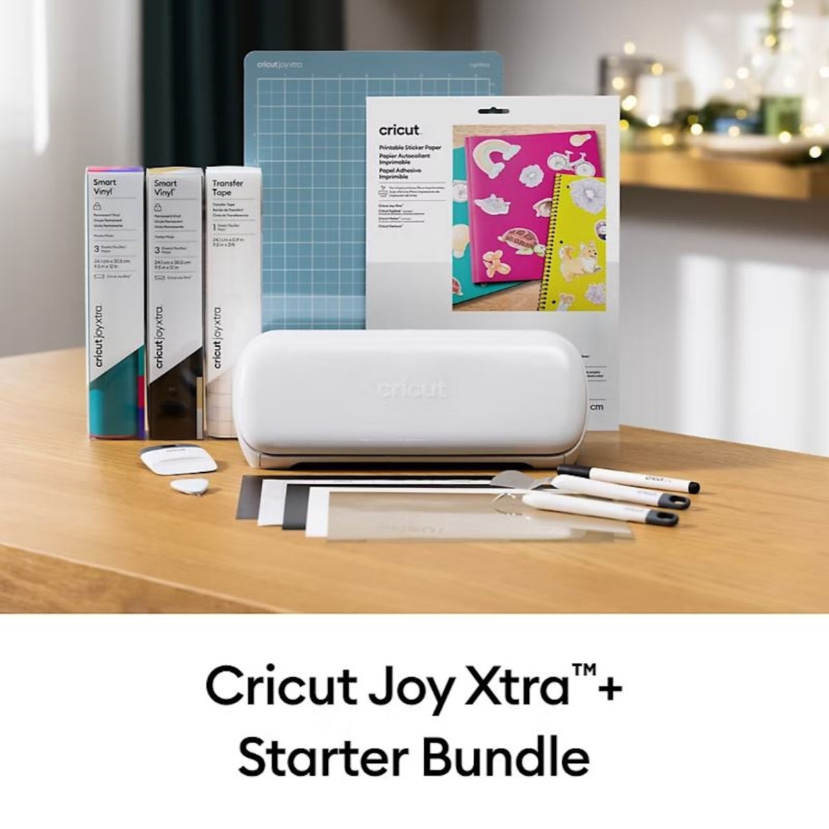 Cricut Joy Xtra + Starter Bundle: Cutting Machine, Customizing Tools & More