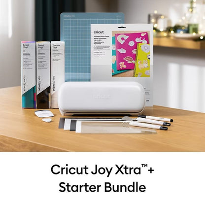Cricut Joy Xtra + Starter Bundle: Cutting Machine, Customizing Tools & More