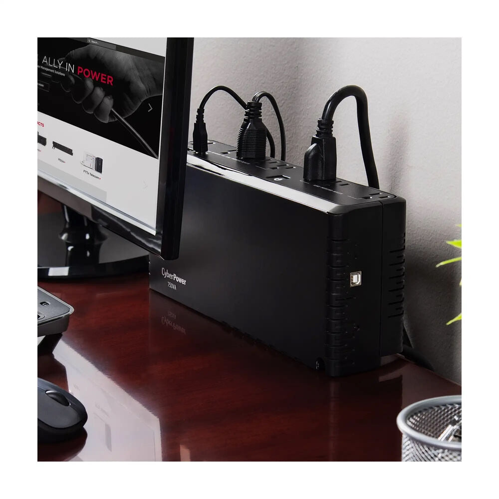 CyberPower 750VA Battery Back-Up System Black SL750U
