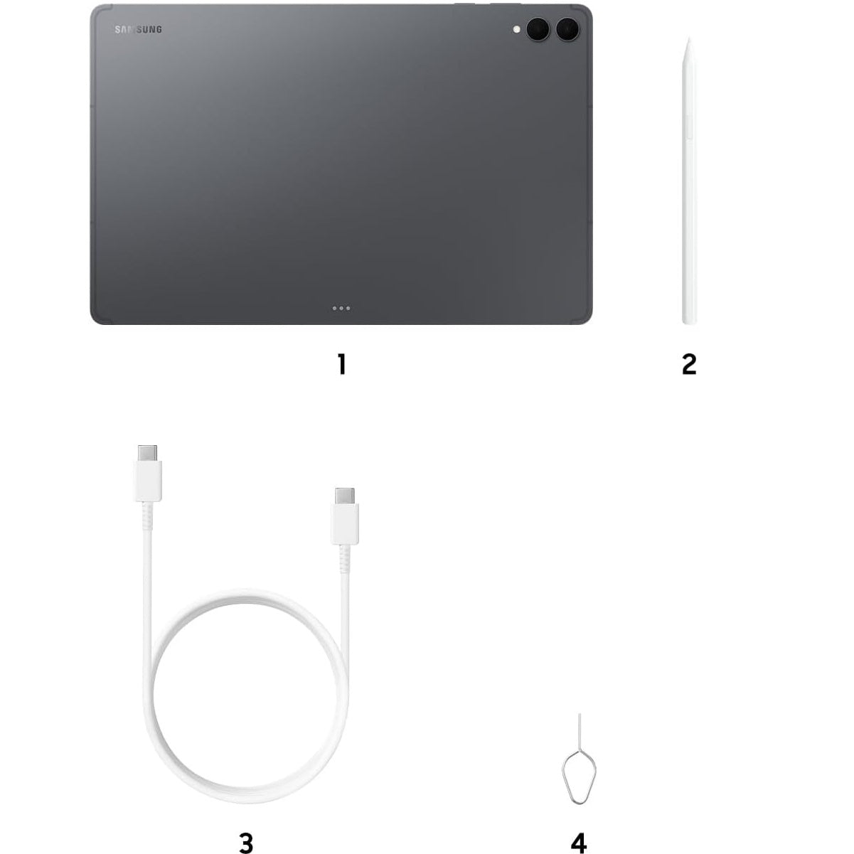 Samsung Galaxy Tab S11 Ultra 14.6" 256GB Wi-Fi with S-Pen Gray, Dynamic AMOLED 2X Screen, 120 Hz, microSDXC card slot - SM-X930NZAAXAR