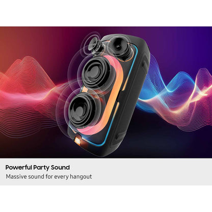 Samsung MX-ST40F/ZA Sound Tower 160W Portable Party Speaker with Built In Battery, Up to 12x Hrs of Battery Life, Up to 160W, Dynamic Party Lights+ & DJ Effects