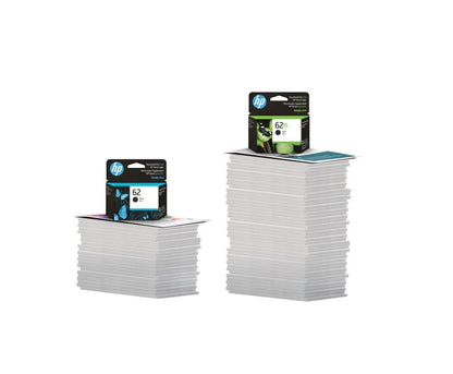HP 62XL High Yield Ink Cartridge, Black & Tri-Color F6U02BN