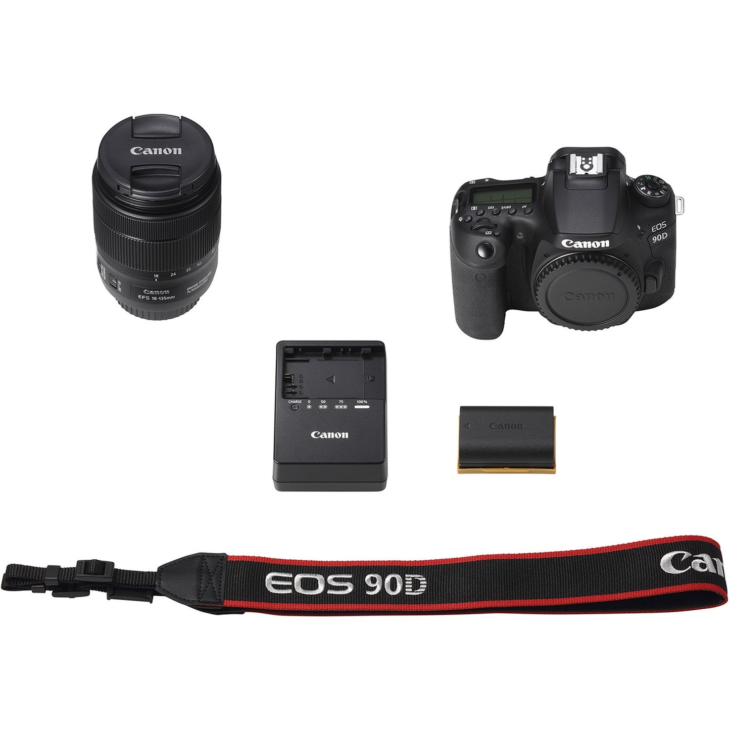 Canon EOS 90D DSLR Camera with 18-135mm Lens Black 3616C016