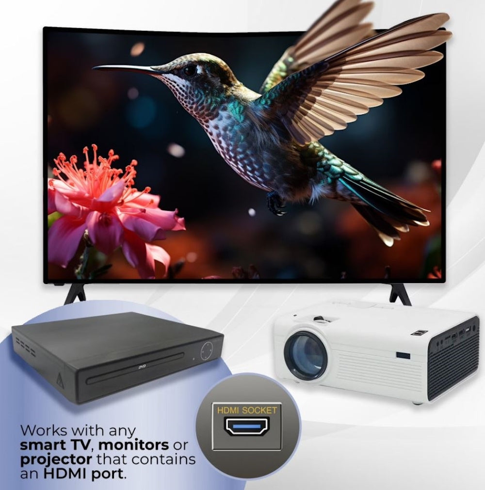 Proscan Elite HDMI DVD Player 1080P Up-Conversion with 6' HDMI Cable, Black, PEDVD6768