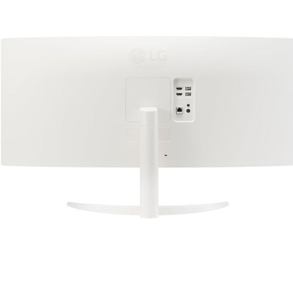 LG - 34" WQHD 100Hz 5ms Smart Monitor with HDR10 (HDMI, USB-A) - White 34SR60QC-W