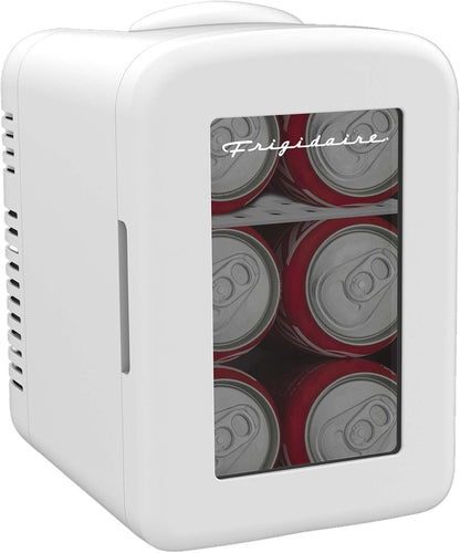 Frigidaire 6 Can Mini Personal Dorm Fridge Cooler Pink EFMIS190-WHITE