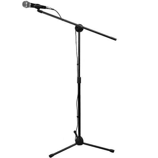 Technical Pro MC1ST Adjustable Tripod Boom Microphone Stand with Mic Included