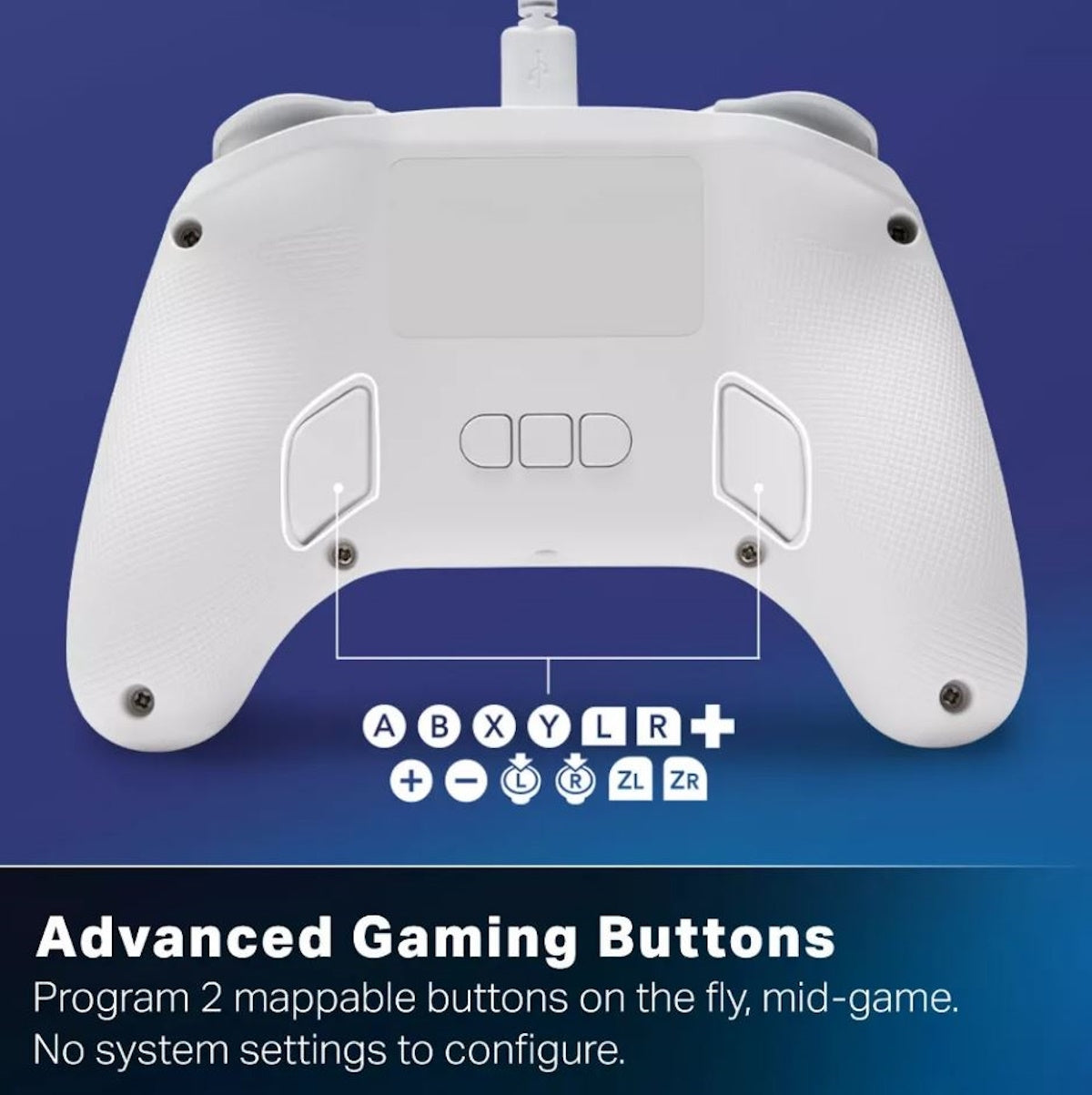 PowerA - Advantage Wired Controller for Nintendo Switch 2 with Lumectra - White