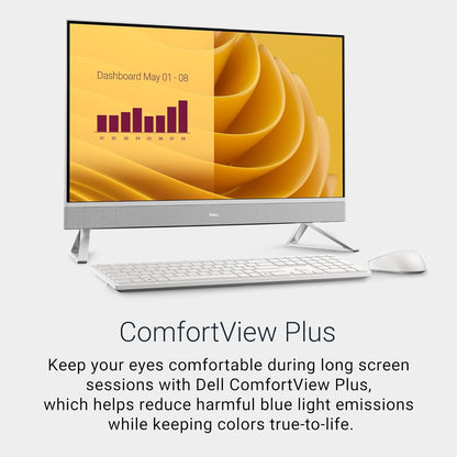 Dell 27" All-in-One Desktop, Intel Core 5 120U, 512GB/16GB, Win 11 Home, Keyboard & Mouse, EC27250