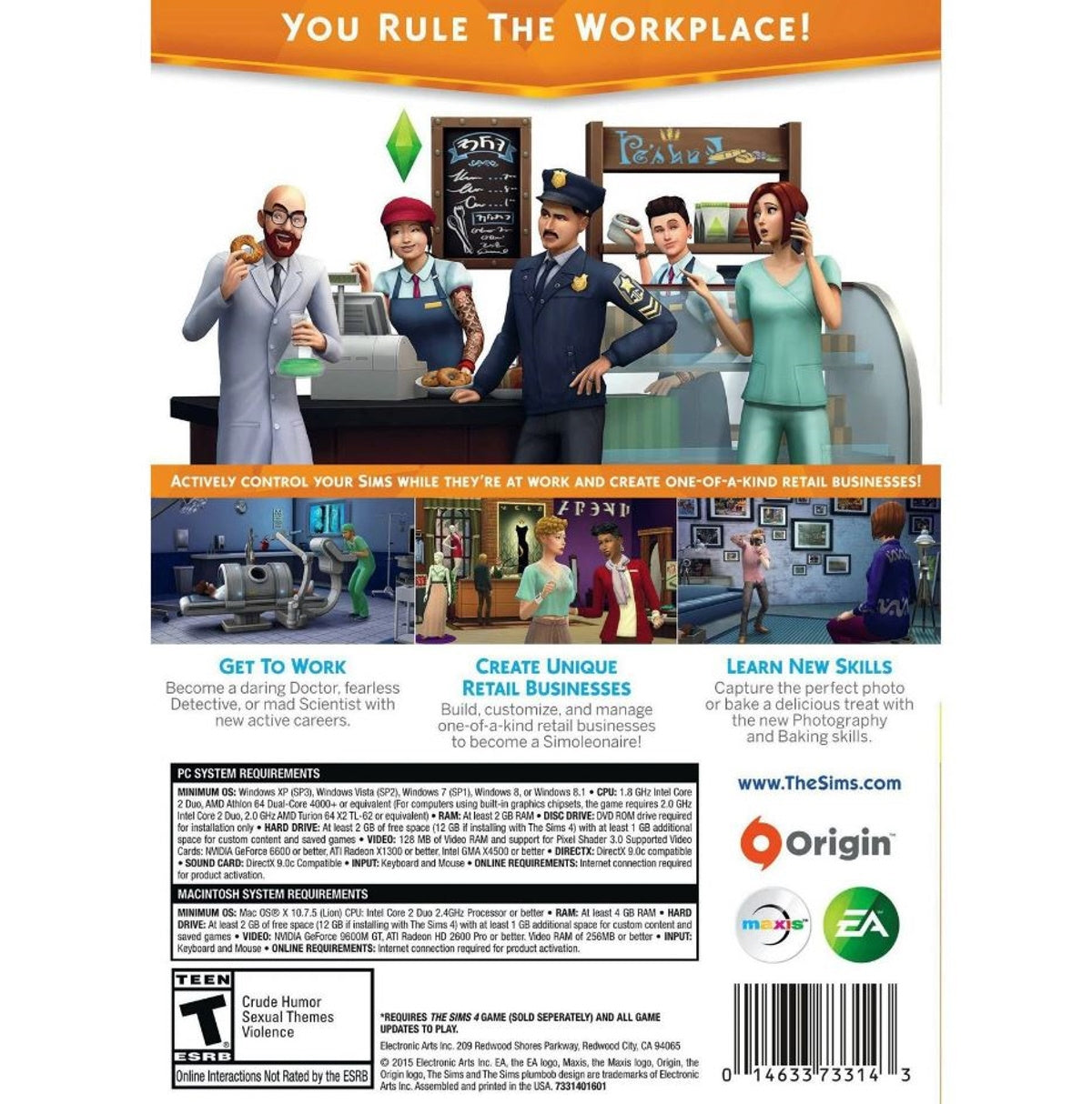 The Sims 4: Get To Work Expansion Pack Standard Edition - Mac, Windows