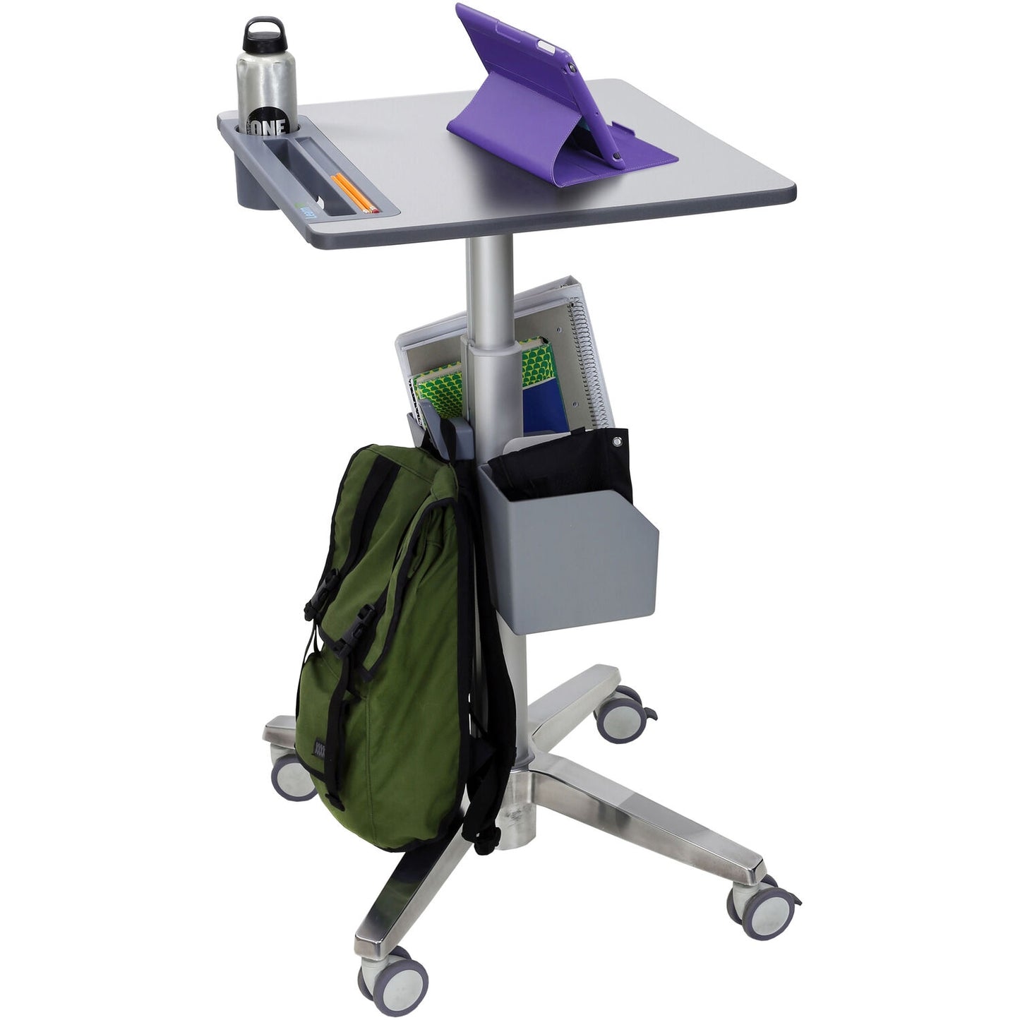 Ergotron LearnFit Mobile Sit-Stand Desk Short, 29 to 45" 24-547-003