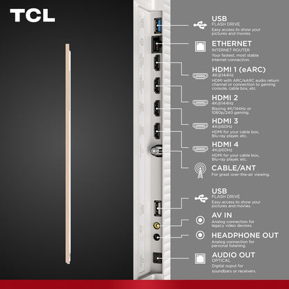 TCL - 75" Class A300W NXTVISION Series 4K QLED Art TV with Magnetic Frame 75A303W