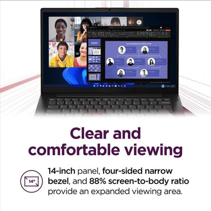 Lenovo V14 G5 Hybrid Work Laptop - 14" FHD Display - Core 7-240H - 16GB/ 512GB Storage Win 11 Home Black 83HDA06GUS