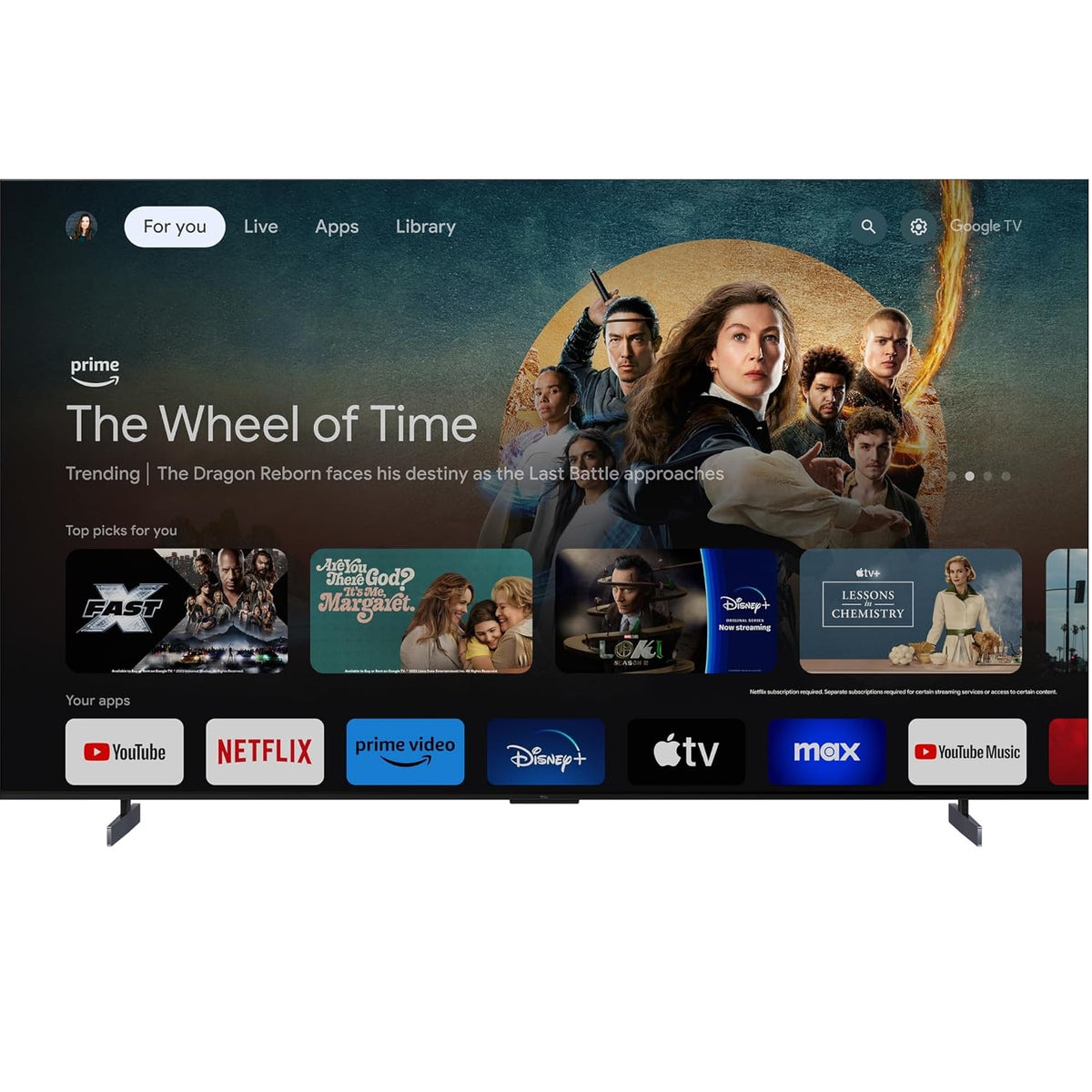 TCL - 98" Class QM8-Series 4K UHD HDR QD Mini LED Smart Google TV 98QM851G