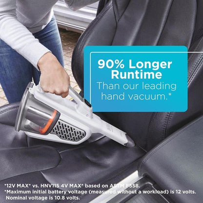 BLACK+DECKER Dust Buster Hand Held Vacuum Cordless Rechargeable, Portable Vacuum for Car HHVK320J10