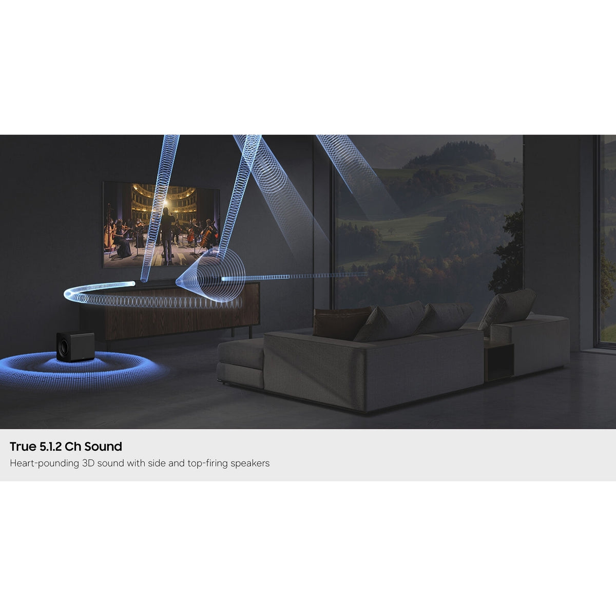 Samsung Q800H 5.1.2-Channel Dolby Atmos Soundbar System HW-Q800H/ZA