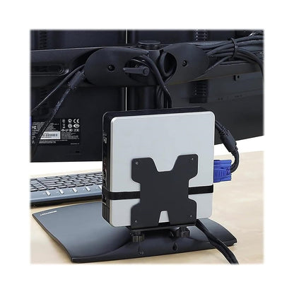 Ergotron DS100 Dual-Monitor Desk Stand, Horizontal, Black 33-322-200