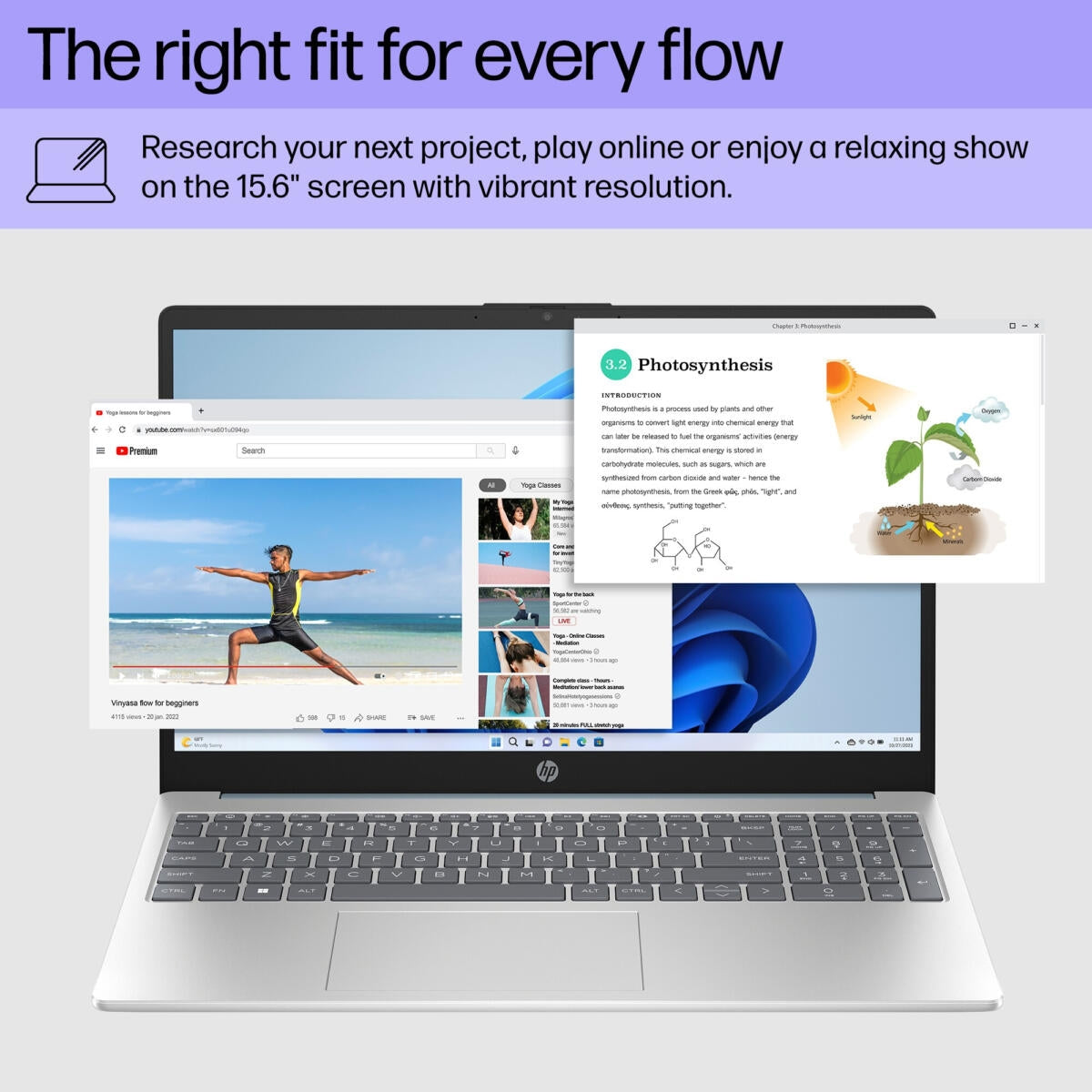 HP 15-fc0035tg Notebook AMD Athlon Silver 7120U 8GB/256GB SSD 15.6-inch HD Touchscreen Display Win 11 Home 9P0V7UAR