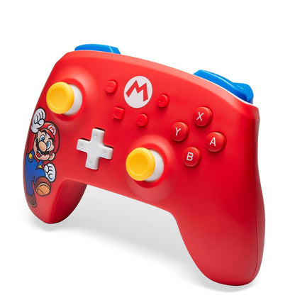 PowerA Core Wireless Controller for Nintendo Switch Mario Joy: Ergonomic Bluetooth Controller NSGP0309-01V