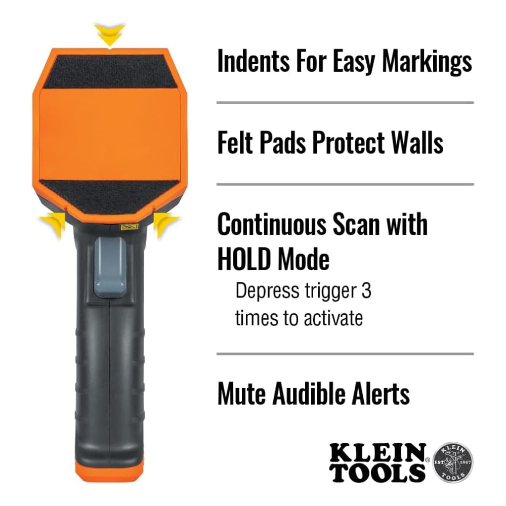 Klein Tools ESF150LL Laser Level Stud Finder, Bubble Level, Laser Class 3R; ≤5mW; 15-Foot in All Directions