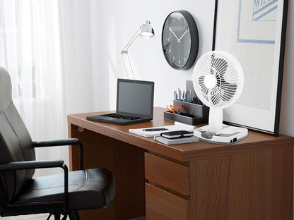Technical Pro OF6W Rechargeable Desk/Wall Fan with LED Work Lamp and Powerbank