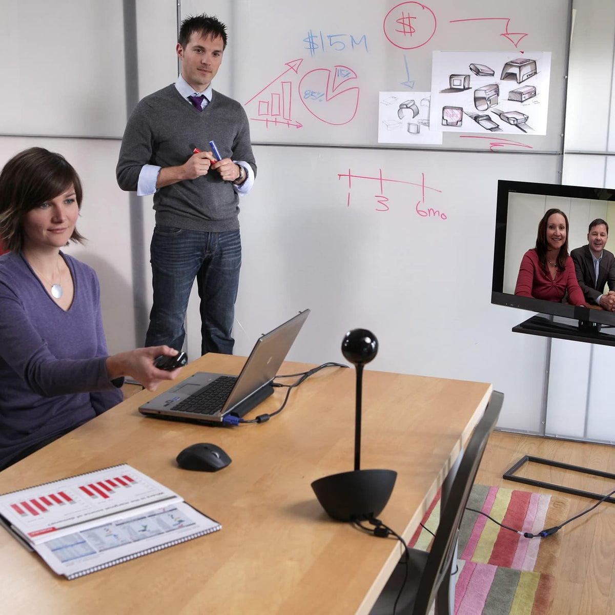 Logitech BCC950 Desktop Video Conferencing 1080p HD Webcam & Speakerphone - Black 960-000866