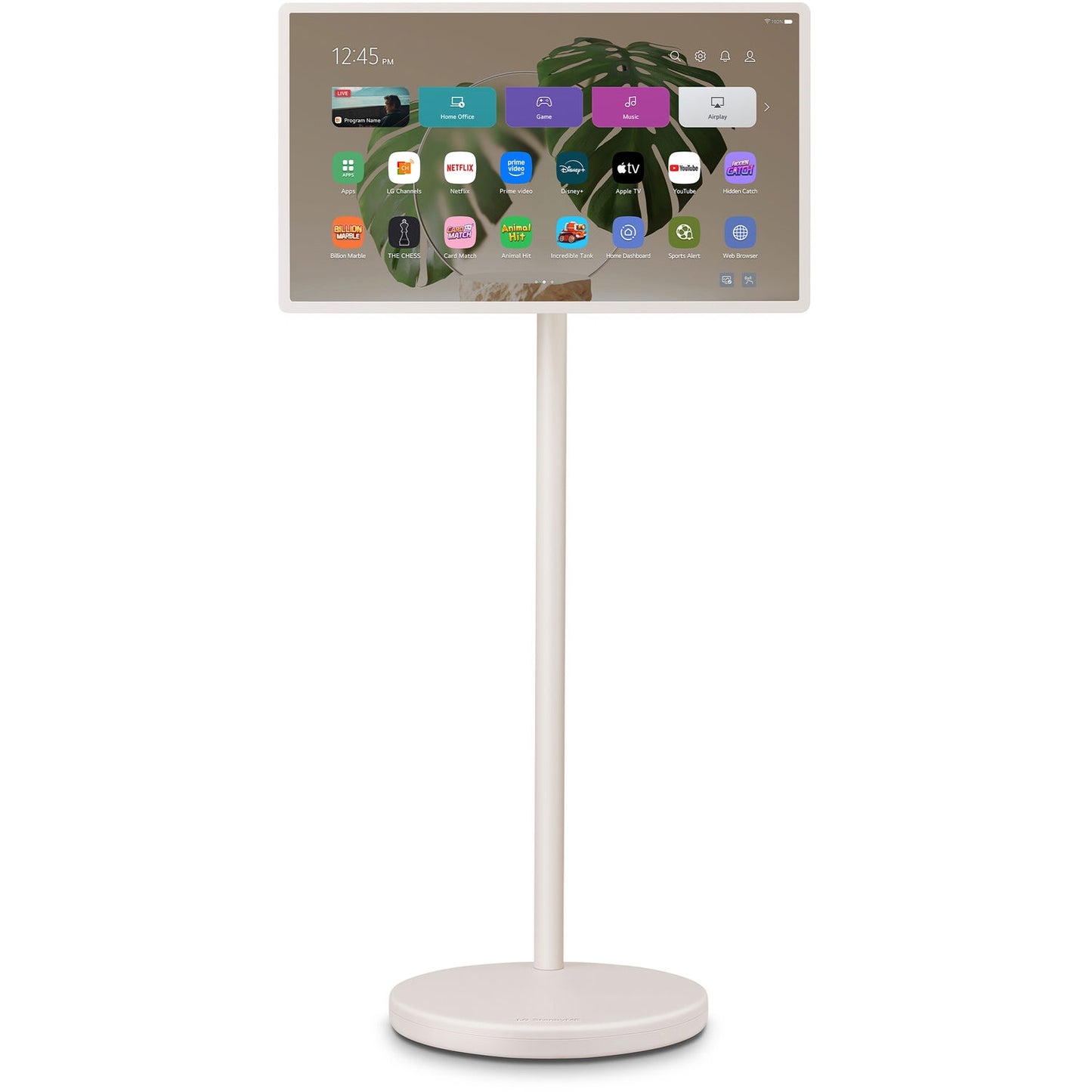 LG StanbyME 2 27" QHD HDR Smart LED Rollable Wireless Touchscreen TV 27LX6TYGA