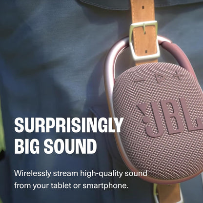 JBL - CLIP4 Portable Bluetooth Speaker - Black JBLCLIP4BLKAM