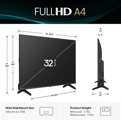Hisense 32" Class A4 Series FHD 1080p Smart Fire TV 32A4NF