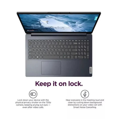 Lenovo IdeaPad 1 15.6" Full HD Laptop, AMD Ryzen 3 7320U, 4GB RAM, 128GB SSD, Win 11 Home in S Mode 82VG00R2US
