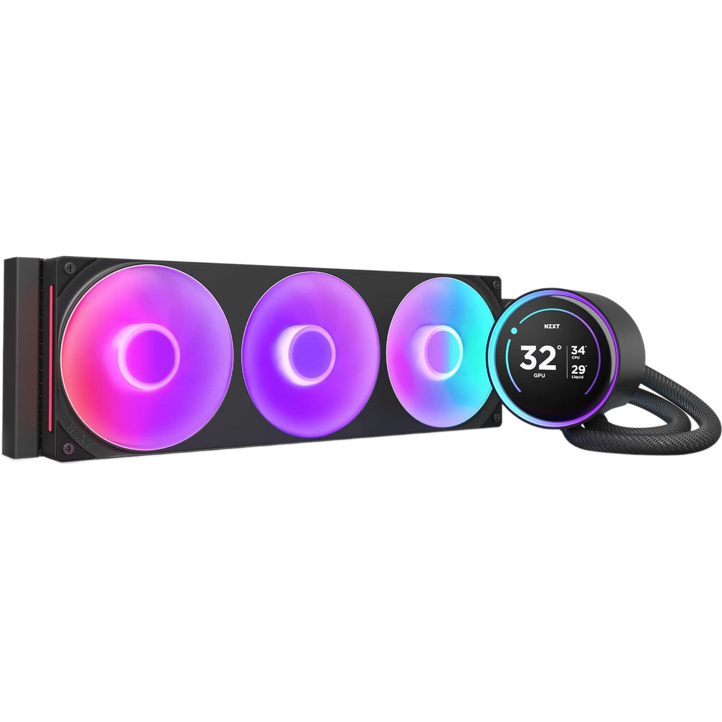 NZXT 360mm Kraken Elite RGB All-in-One Liquid Cooler Black RL-KR36E-B2
