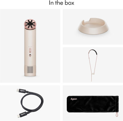 Dyson 3-in-1 HushJet Mini Bladeless Personal Fan, Up to 55mph Airflow, 5 Speeds + Boost Stone/Blush