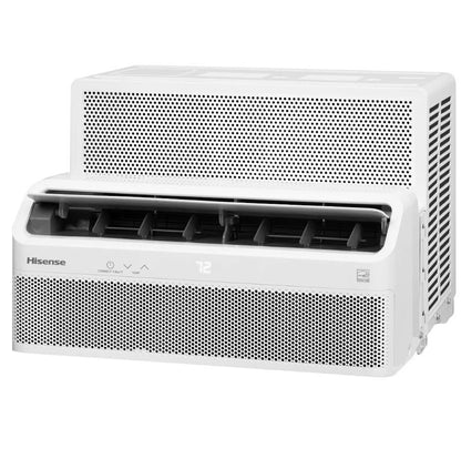 Hisense 8,000 BTU Smart Inverter Window Air Conditioner with Easy Install Bracket, Covers Up to 350 Sq Ft, Ultra-Slim Profile, 3 Fan Speeds