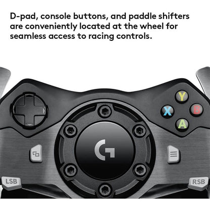 Logitech - G920 Driving Force Racing Wheel and Pedals for Xbox Series X|S, Xbox One, Windows & Mac - Black 941-000121