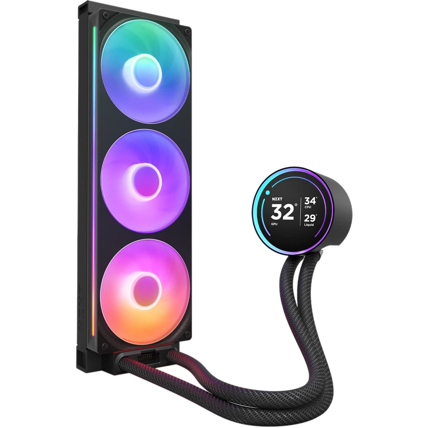 NZXT 360mm Kraken Elite RGB All-in-One Liquid Cooler Black RL-KR36E-B2