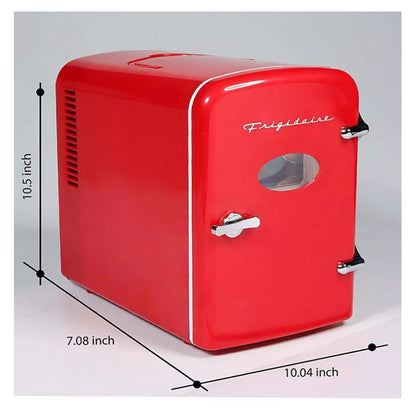Frigidaire Retro 9-Can Portable 4-liters Mini Fridge EFMIS197-RED