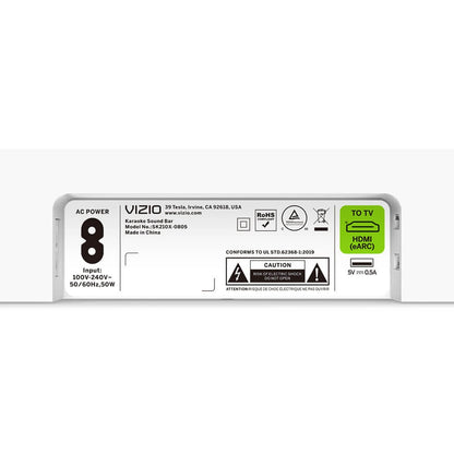 VIZIO MicMe 2.1 Karaoke Soundbar with 2 Wireless Microphones Dolby Atmos and DTS:X - SK210X-0805