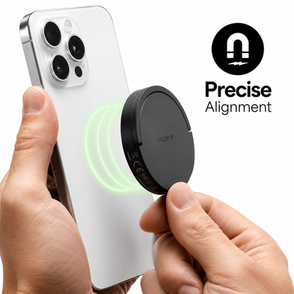 Mophie Qi2 Charging Pad with Kickstand, Up to 15W of wireless power, For iPhone and AirPods - QI2-PAD-KICKS