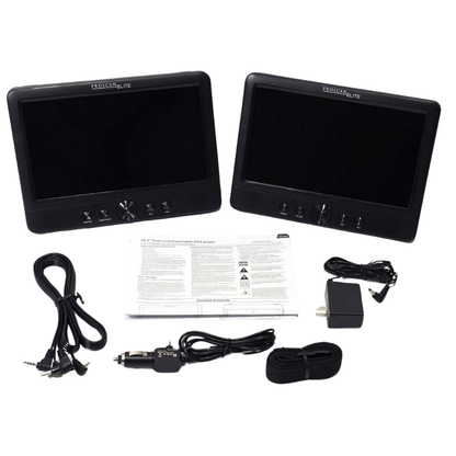 Proscan Elite 10.1" Dual Screen Portable CD DVD Media Player PEDVD1082 Black