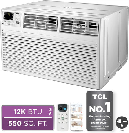 TCL 12,000 BTU 230 V Through-the-Wall Air Conditioner w/Remote 550 sq. ft. H12T9XH-A1