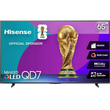Hisense 65" Class QD7 Series MiniLED QLED 4K UHD HDR Smart Fire TV (2025) 65QD7QF