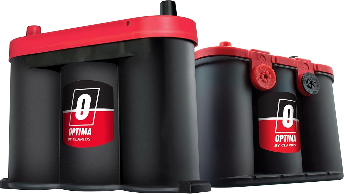 OPTIMA Batteries High Performance 6V REDTOP Sealed AGM 6V Battery | Car, Truck and SUV Starting Battery OPT8010-044